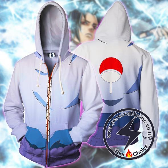 Naruto - Sasuke Uchiha Zip Up - Hoodies Jackets
